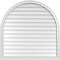 Ekena Millwork Round Top Surface Mount PVC Gable Vent w/ 2"W x 1-1/2"P Brickmould Frame, 42"W x 42"H GVPRT42X4202SN - alternate 1